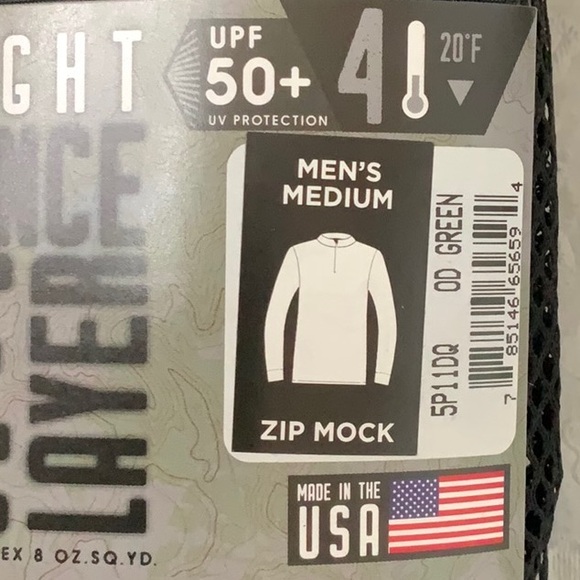 PolarMax 4.0 HEAVYWEIGHT ZIP MOCK - OD Green - Picture 12 of 15